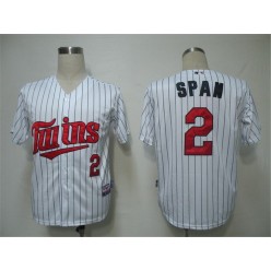 MLB Minnesota Twins 2 Brian Dozier White Blue Strip Cool Base Men Jersey