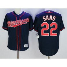 MLB Minnesota Twins 22 Miguel Sano Blue New Cool Base Men Jersey