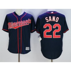 MLB Minnesota Twins 22 Miguel Sano Blue New Cool Base Men Jersey