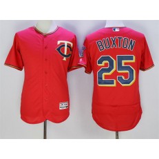 MLB Minnesota Twins 25 Byron Buxton Red 2016 Flexbase Majestic Baseball Men Jersey