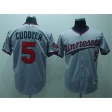 MLB Minnesota Twins 5 Michael Cuddyer Gray Men Jersey