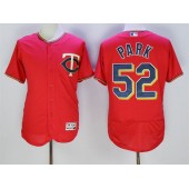 MLB Minnesota Twins 52 Byung-Ho Park Red 2016 Flexbase Majestic Baseball Men Jersey