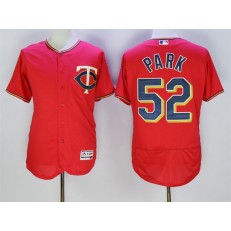 MLB Minnesota Twins 52 Byung-Ho Park Red 2016 Flexbase Majestic Baseball Men Jersey