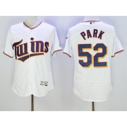 MLB Minnesota Twins 52 Byung-Ho Park White Home 2016 Flexbase Majestic Baseball Men Jersey