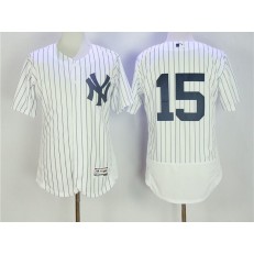MLB New York Yankees 15 Thurman Munson White 2016 Flexbase Majestic Baseball Men Jersey