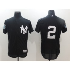 MLB New York Yankees 2 Derek Jeter Navy 2017 Spring Training Flexbase Authentic Collection Stitched Baseball Men Jersey