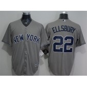 MLB New York Yankees 22 Jacoby Ellsbury Grey New Cool Base Stitched Men Jersey