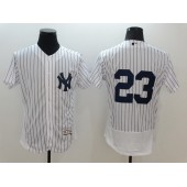 MLB New York Yankees 23 Don Mattingly Retired White No Name 2016 Flexbase Majestic Baseball Men Jersey