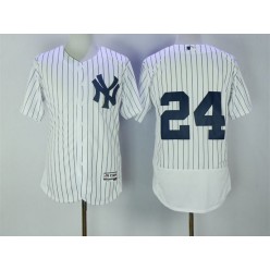 MLB New York Yankees 24 Gary Sanchez Home White 2016 Flexbase Majestic Baseball Men Jersey