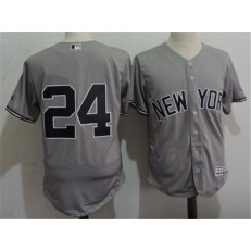 MLB New York Yankees 24 Gary Sanchez Retired Gray Road 2016 Flexbase Majestic Baseball Men Jersey
