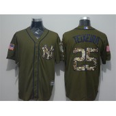 MLB New York Yankees 25 Mark Teixeira Green Salute To Service Stitched Majestic Cool Base Men Jersey