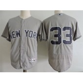 MLB New York Yankees 33 Greg Bird Retired Gray Road 2016 Flexbase Majestic Baseball Men Jersey