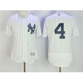 MLB New York Yankees 4 Lou Gehrig Home White 2016 Flexbase Majestic Baseball Men Jersey