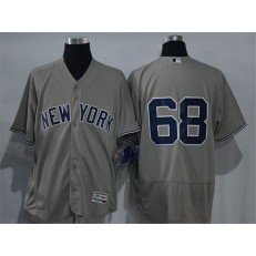 MLB New York Yankees 68 Dellin Betances Gray Road 2016 Flexbase Majestic Baseball Men Jersey