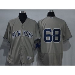 MLB New York Yankees 68 Dellin Betances Gray Road 2016 Flexbase Majestic Baseball Men Jersey