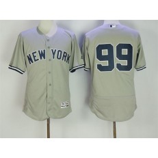MLB New York Yankees 99 Aaron Judge Home Gray 2016 Flexbase Majestic Baseball Men Jersey
