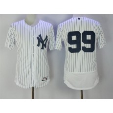 MLB New York Yankees 99 Aaron Judge Home White 2016 Flexbase Majestic Baseball Men Jersey
