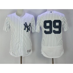 MLB New York Yankees 99 Aaron Judge Home White 2016 Flexbase Majestic Baseball Men Jersey