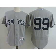 MLB New York Yankees 99 Aaron Judge Retired Gray Road 2016 Flexbase Majestic Baseball Men Jersey