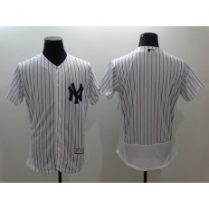 MLB New York Yankees Jersey Blank White Strip Flexbase 2016 Player Men Jersey