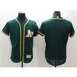 MLB Oakland Athletics Blank Green Flexbase Authentic Collection Stitched Baseball Men Jersey