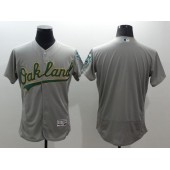 MLB Oakland Athletics Blank Grey Flexbase Authentic Collection Stitched Baseball Men Jersey