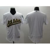 MLB Oakland Athletics Blank White Flexbase Authentic Collection Stitched Men Jersey