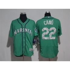 MLB Seattle Mariners 22 Robinson Cano Green 2017 Spring Training Authentic Flex Base Stitched Men Jersey