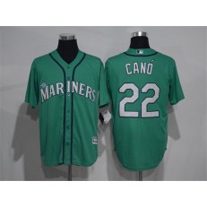 MLB Seattle Mariners 22 Robinson Cano Green New Cool Base Stitched Men Jersey