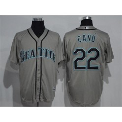 MLB Seattle Mariners 22 Robinson Cano Grey New Cool Base Stitched Men Jersey