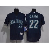 MLB Seattle Mariners 22 Robinson Cano Navy Blue 2016 Flexbase Majestic Baseball Men Jersey