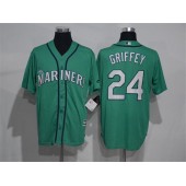 MLB Seattle Mariners 24 Ken Griffey Jr. Green New Cool Base Stitched Men Jersey