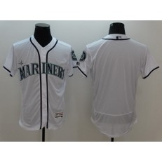 MLB Seattle Mariners Blank Retired White 2016 Flexbase Majestic Baseball Men Jersey