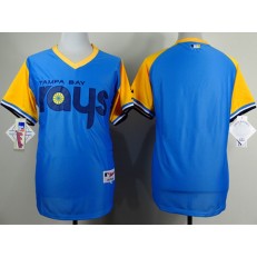 MLB Tampa Bay Rays Blank 1988 Light Blue Men Jersey
