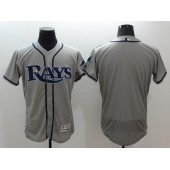 MLB Tampa Bay Rays Jersey Blank Grey Flexbase 2016 Player Men Jersey