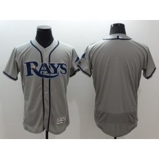MLB Tampa Bay Rays Jersey Blank Grey Flexbase 2016 Player Men Jersey