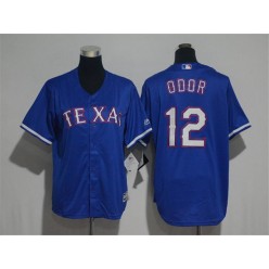 MLB Texas Rangers 12 Rougned Odor Blue New Cool Base Men Jersey