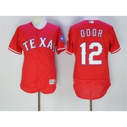 MLB Texas Rangers 12 Rougned Odor Red 2016 Flexbase Majestic Baseball Men Jersey
