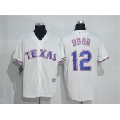 MLB Texas Rangers 12 Rougned Odor White New Cool Base Stitched Men Jersey