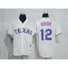 MLB Texas Rangers 12 Rougned Odor White New Cool Base Stitched Men Jersey