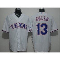 MLB Texas Rangers 13 Joey Gallo White New Cool Base Stitched Men Jersey