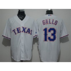 MLB Texas Rangers 13 Joey Gallo White New Cool Base Stitched Men Jersey
