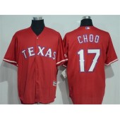 MLB Texas Rangers 17 Shin-Soo Choo Red New Cool Base Stitched Baseball Men Jersey