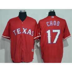 MLB Texas Rangers 17 Shin-Soo Choo Red New Cool Base Stitched Baseball Men Jersey