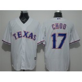 MLB Texas Rangers 17 Shin-Soo Choo White New Cool Base Stitched Men Jersey