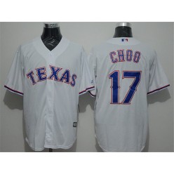 MLB Texas Rangers 17 Shin-Soo Choo White New Cool Base Stitched Men Jersey