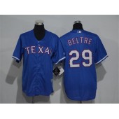 MLB Texas Rangers 29 Adrian Beltre Blue New Cool Base Men Jersey
