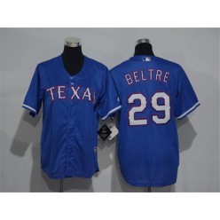 MLB Texas Rangers 29 Adrian Beltre Blue New Cool Base Men Jersey
