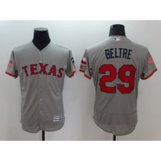 MLB Texas Rangers 29 Adrian Beltre Gray Fashion Stars & Stripes 2016 Flexbase Independence Day Men Jersey