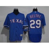MLB Texas Rangers 29 Adrian Beltre Retired Royal Blue 2016 Flexbase Stitched Baseball Men Jersey